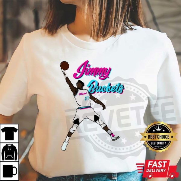 Jimmy Butler NBA Miami Heat Tee Shirt revetee 3