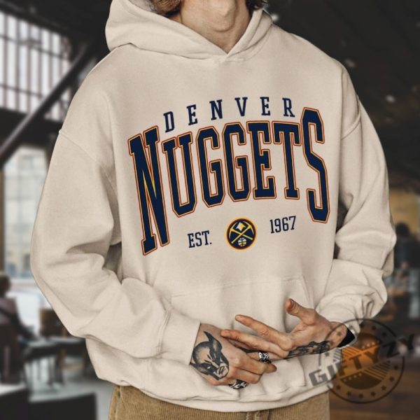 Vintage Denver Nuggets NBA Basketball Shirt Hoodie Tee Sweatshirt giftyzy 1