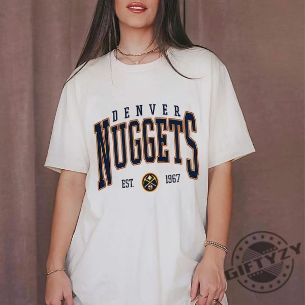 Vintage Denver Nuggets NBA Basketball Shirt Hoodie Tee Sweatshirt giftyzy 2