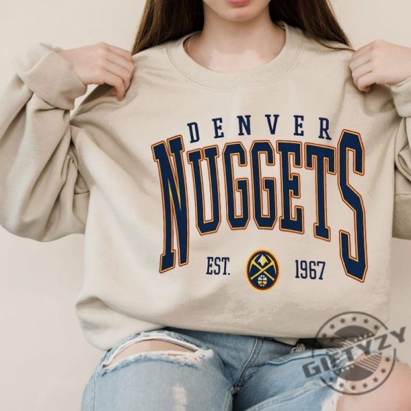 Vintage Denver Nuggets NBA Basketball Shirt Hoodie Tee Sweatshirt giftyzy 3