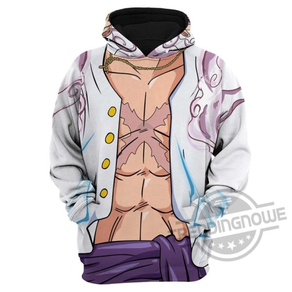 Luffy Gear 5 Cosplay 3D All Over Printed Unisex Hoodie