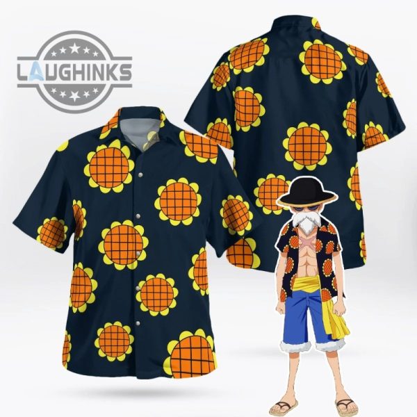 one piece dressora arc sunflower luffy shirt all over printed hawaiian shirt