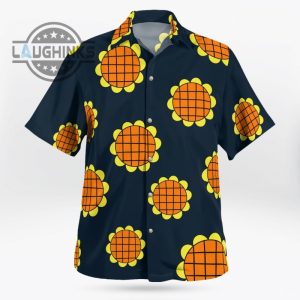 one piece dressora arc sunflower luffy shirt all over printed hawaiian shirt