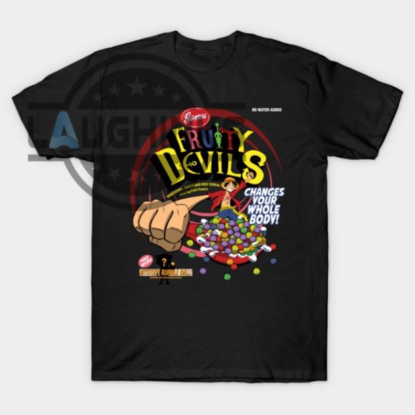 fruity devils luffy t shirt one piece shirt fruit of the devil