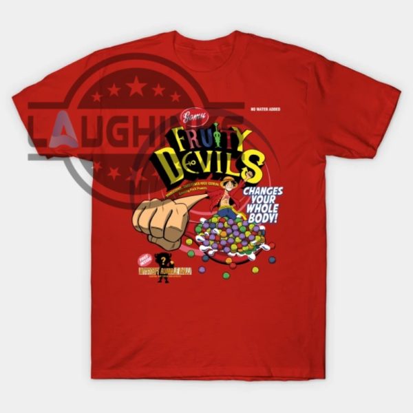 fruity devils luffy t shirt one piece shirt fruit of the devil