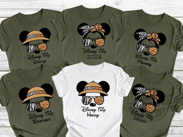 Disney Trip Safari Shirt Custom Animal Kingdom Safari Matching Family Shirt