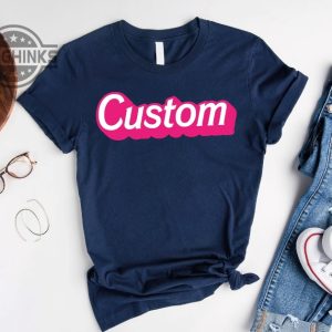 custom name barbie 2023 shirt doll baby girl personalized birthday gifts