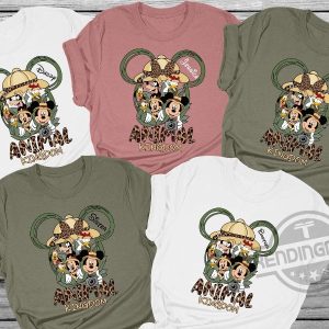 Disney Animal Kingdom Shirts Custom Name Safari Family Matching Shirts