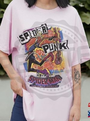 Retro Spider Punk Shirt Spider Man Across the Spider Verse Shirt revetee 4