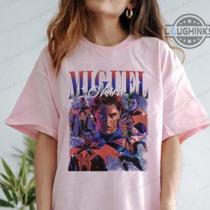 miguel o hara vintage shirt spider man 2099 graphic tee across the spider verse spider punk marvel laughinks 1