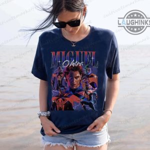 miguel o hara vintage shirt spider man 2099 graphic tee across the spider verse spider punk marvel laughinks 3