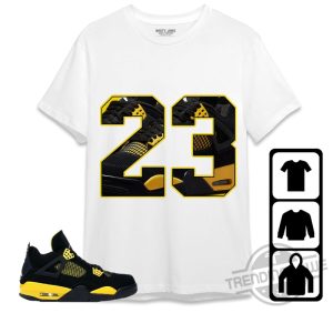 Jordan 4 Thunder Shirt Number 23 CM4 Shirt