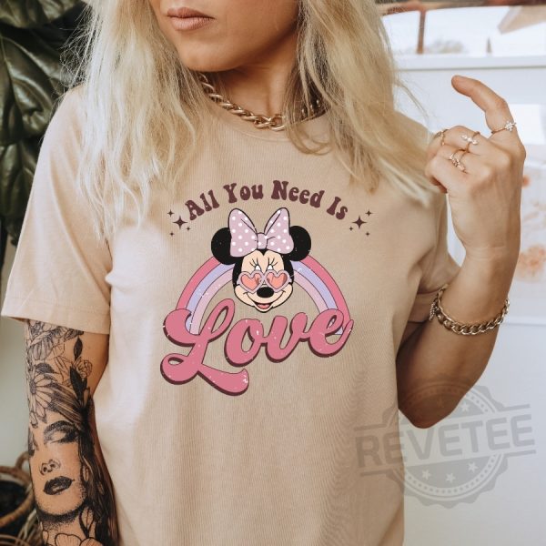 All I Need Is Love Mickey Mouse Shirt Gift For Wife Daughter revetee 1