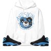 Jordan 13 Black University Blue Shirt Anti Social Head Ber Shirt