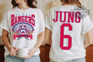 custom number and name vintage texas rangers shirt 2 sides baseball fan t shirt