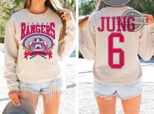 custom number and name vintage texas rangers shirt 2 sides baseball fan t shirt