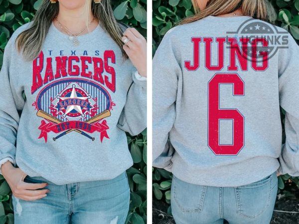 custom number and name vintage texas rangers shirt 2 sides baseball fan t shirt