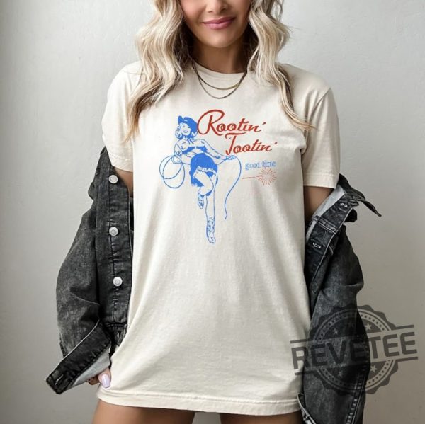 Rootin Tootin Good Time Shirt Country Music Shirts Cowboy Rodeo revetee.com 2