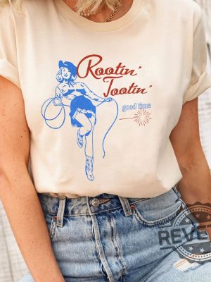 Rootin Tootin Good Time Shirt Country Music Shirts Cowboy Rodeo revetee.com 3