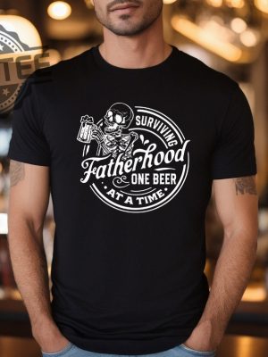 Surviving Fatherhood One Beer At A Time Shirt Fathers Day Gift revetee.com 3