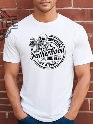 Surviving Fatherhood One Beer At A Time Shirt Fathers Day Gift revetee.com 4