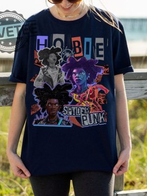 Hobie Brown Spiderpunk Across The Spiderverse Shirt Retro Spiderpunk Shirt revetee.com 2