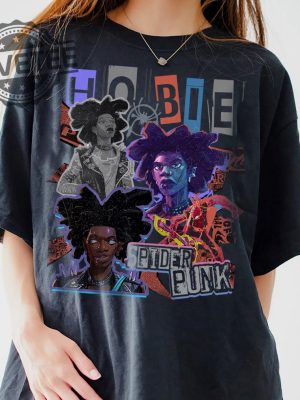 Hobie Brown Spiderpunk Across The Spiderverse Shirt Retro Spiderpunk Shirt revetee.com 3