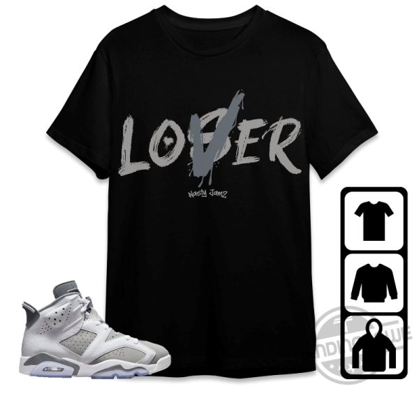 Jordan 6 Cool Grey Shirt Loser Lover Shirt To Match Sneaker