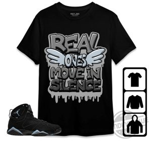 Jordan 7 Chambray Shirt Real Ones Move In Silence Dripping Shirt To Match Sneaker