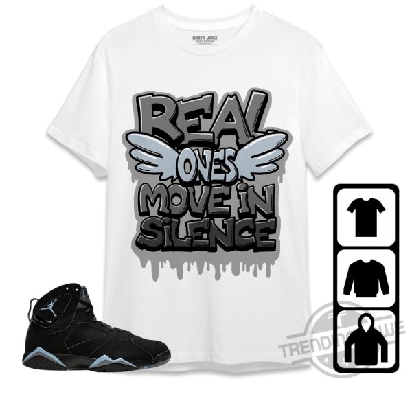Jordan 7 Chambray Shirt Real Ones Move In Silence Dripping Shirt To Match Sneaker