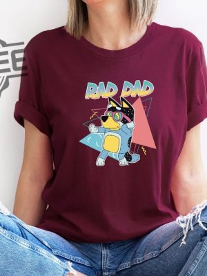 Rad Family Shirt Rad Dad Blue Shirt Rad Like Dad Tshirt Gift For Dad Rad Mom revetee.com 2