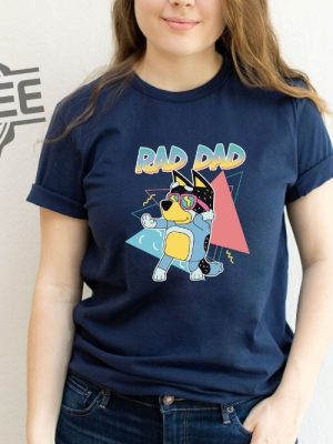 Rad Family Shirt Rad Dad Blue Shirt Rad Like Dad Tshirt Gift For Dad Rad Mom revetee.com 3