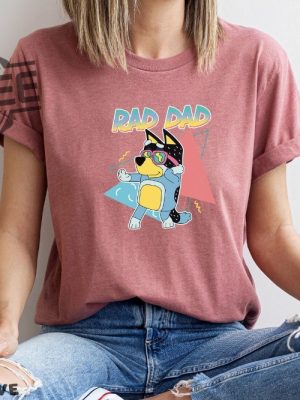 Rad Family Shirt Rad Dad Blue Shirt Rad Like Dad Tshirt Gift For Dad Rad Mom revetee.com 5