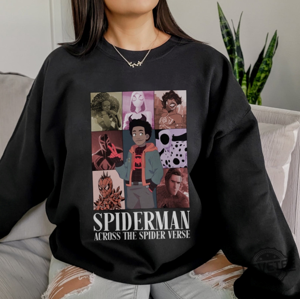 Spider Man Across The Spider Verse Shirt Spider-Man 2023 Shirt Retro Spider Punk Shirt