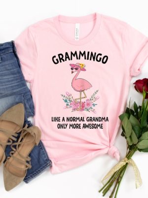 Grammingo Like A Normal Grandma Shirt Custom Flamingo Shirt revetee.com 4