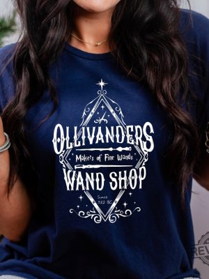 Ollivanders Wand Makers Of Fine Wands Shirt Wizard World Shirt Book Reading revetee.com 3