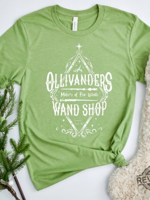 Ollivanders Wand Makers Of Fine Wands Shirt Wizard World Shirt Book Reading revetee.com 4