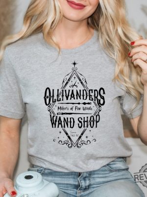 Ollivanders Wand Makers Of Fine Wands Shirt Wizard World Shirt Book Reading revetee.com 5