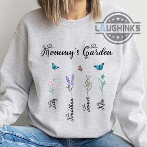 mommys garden shirt custom flower sweatshirt gift for mom perfect mothers day gift laughinks 2