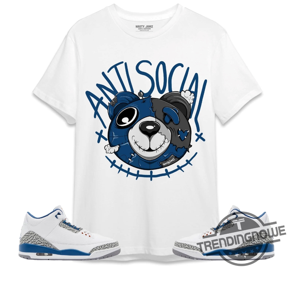 "Top 10 Jordan Air Shirt Collection for Sneaker Lovers" 3 Jordan 3 Wizards Shirt Anti Social Head Ber Shirt To Match Sneaker