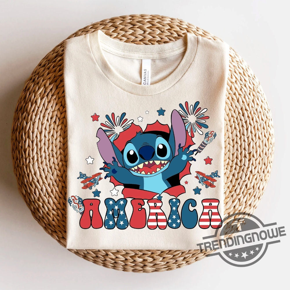 "Get the Best 4th of July Shirts as Your Perfect Gift" 2 4Th Of July Stitch Shirt Gift For Independence Day