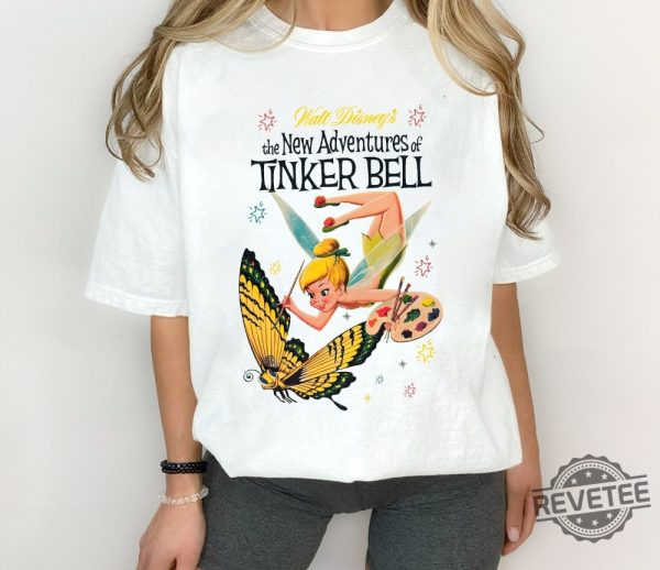 The New Adventure Of Tinker Bell Shirt Vintage 90S Disney Tinker Bell Shirt Fairy Magical Shirt revetee.com 1