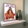 lil kim squat poster canvas with frame 90s vintage poster sexy woman poster