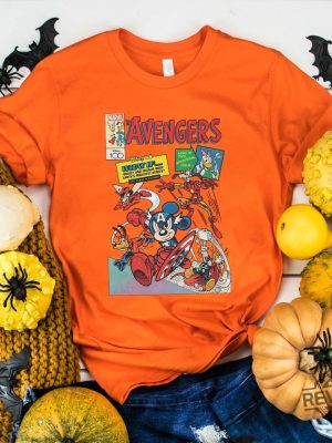 Retro Avengers Disney Shirt Magic Kingdom Disneyland Marvel Superhero Shirt revetee.com 2