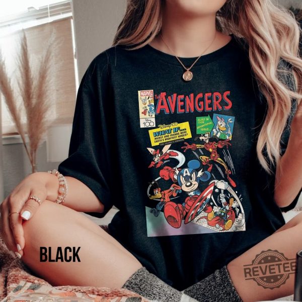 Retro Avengers Disney Shirt Magic Kingdom Disneyland Marvel Superhero Shirt revetee.com 3