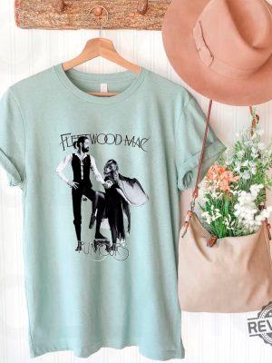 Fleetwood Mac Shirt Vintage Floral Retro Band Shirt Distressed Band Rock And Roll Shirt revetee.com 2