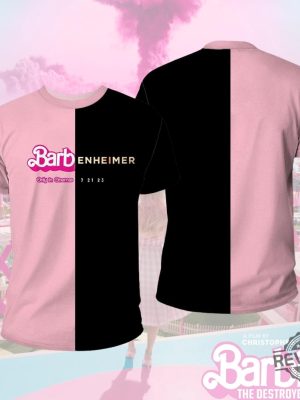 Barbenheimer Barbie Movie Oppenheimer Shirt Barbie Movie Tshirt revetee.com 2