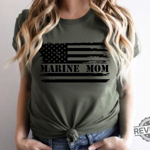Marine Mom Shirt Womens Marine Mom Tshirt Marine Corps Mom Shirt Usmc Mom Shirt revetee.com 2