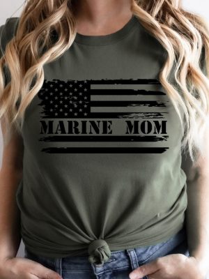 Marine Mom Shirt Womens Marine Mom Tshirt Marine Corps Mom Shirt Usmc Mom Shirt revetee.com 2