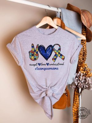 Autism Squad Accept Love Understand Custom Shirt Personalized Autism Shirt revetee.com 4